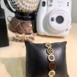 Designer Gold-Plated Bracelet with Circular Motif – Unisex Jewelry