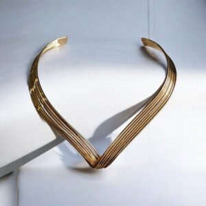 Gold V-Collar Necklace