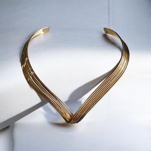 Gold V-Collar Necklace