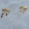 Golden Bow Knot Earrings