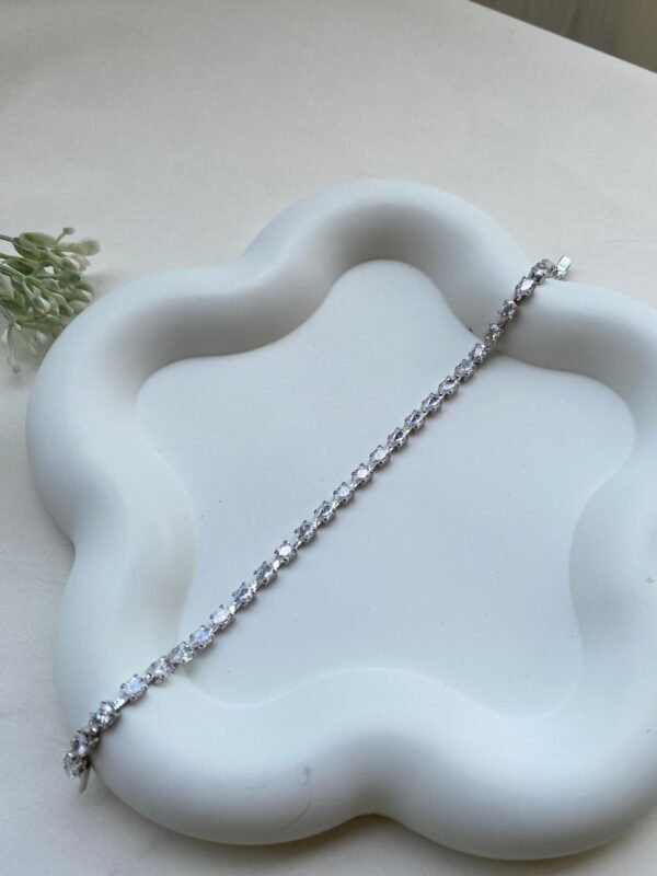 Silver Diamond Tennis Bracelet